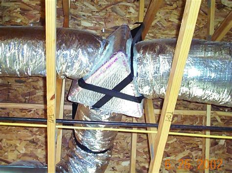 connect insulated flexible duct to distribution box|flexible duct installation.